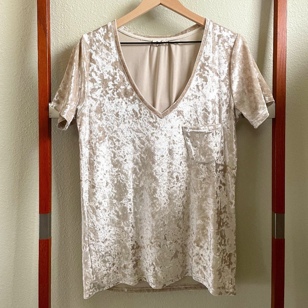 Crushed Velvet T-Shirt